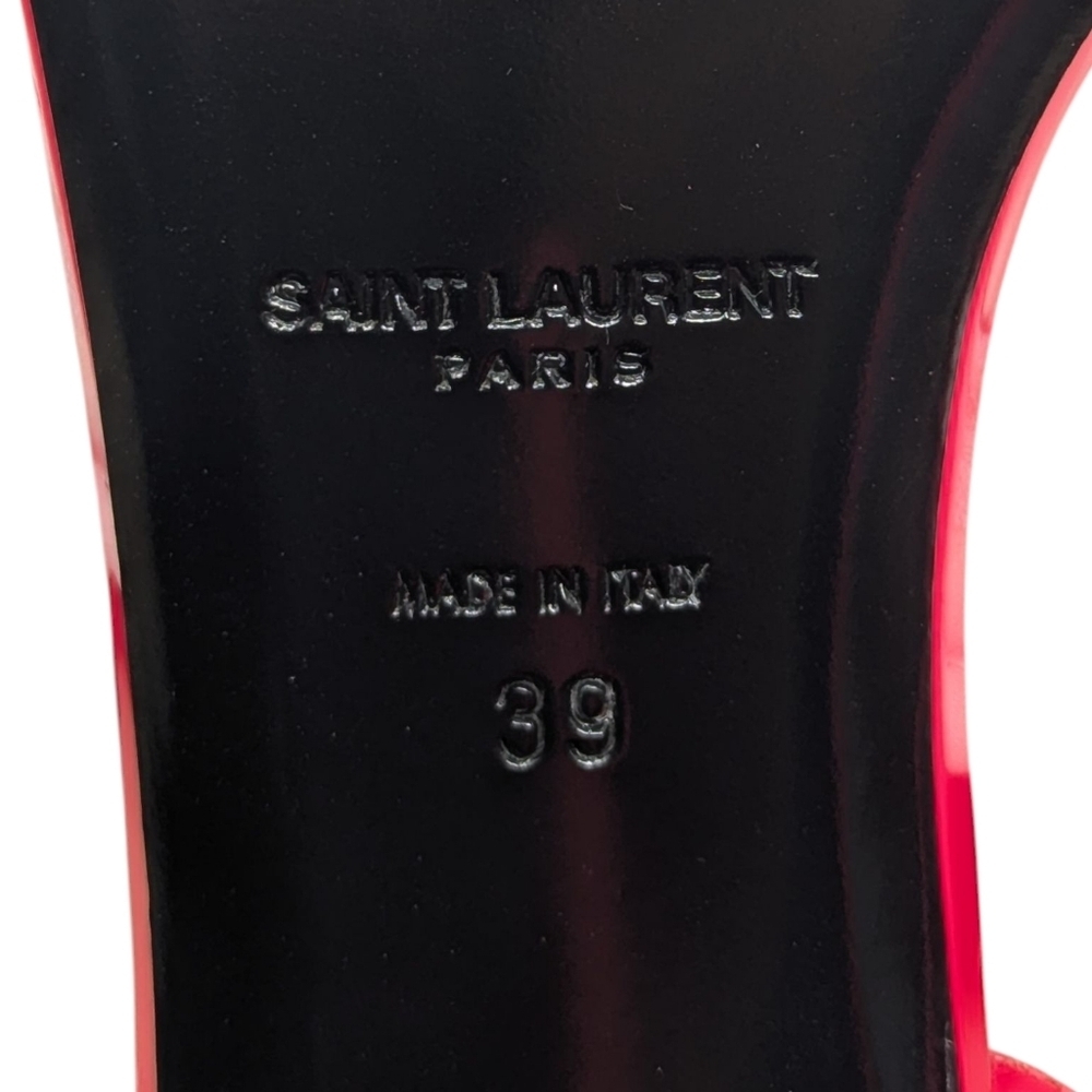 Saint Laurent Amber 105 Neon Pink Dress Up Evening Sandal Size EU 39 - Picture 8 of 11